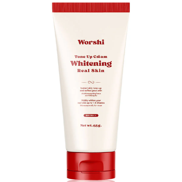 Worshi - Tone UP Cream Whitening Real Skin SPF50 PA++, #02 Waffle Honey 65g.