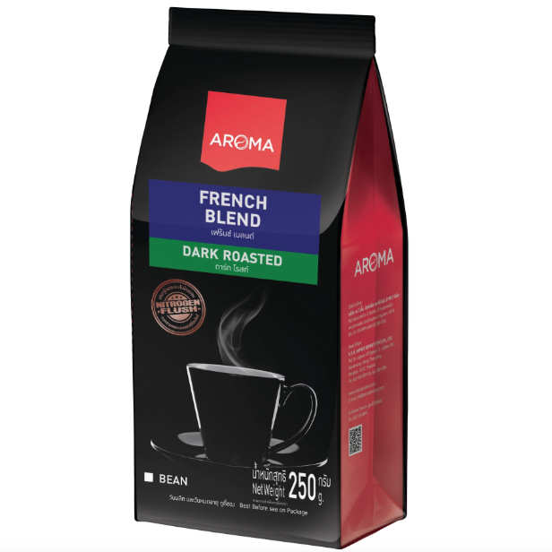 Aroma - French Blend Dark Roasted Coffee Beans 250g.
