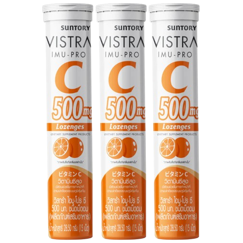 Vistra - Imu-Pro Vitamin C Lozenges 500mg 15 Tablets (Pack of 3)