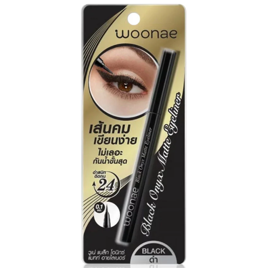 Woonae - Black Onyx Matte Eyeliner 0.6g.
