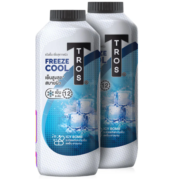 TROS - Freeze Cool & Protection Cooling Powder 280ml. (Pack of 2)