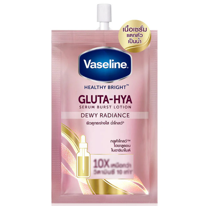 Vaseline - Healthy Bright Gluta-Hya Serum Burst Lotion Dewy Radiance 30ml. (Pack of 3)