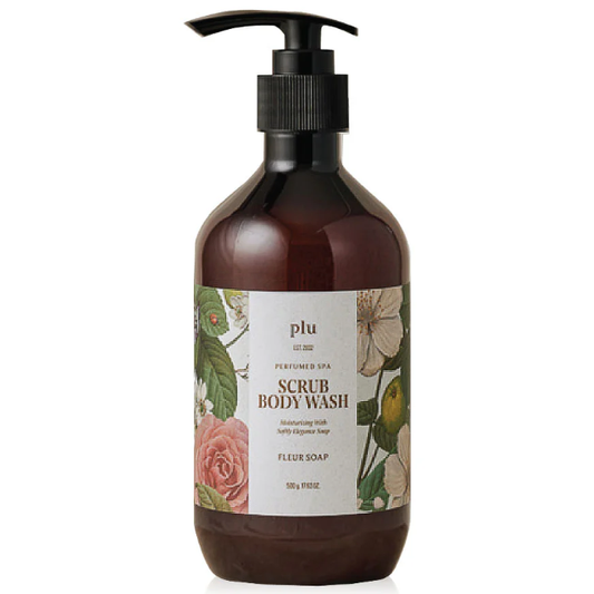 Plu - Perfumed Spa Scrub Body Wash Fleur Soap 500g.
