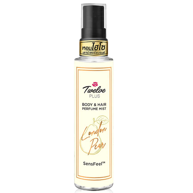 Twelve - Plus Body & Hair Perfume Mist, London Pear 25ml.