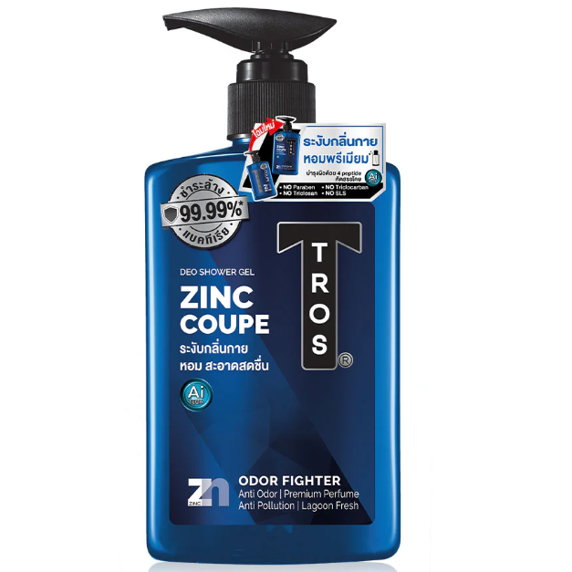 TROS - Coupe Deo Shower Gel Zinc & Lagoon Water 450ml.