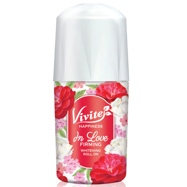 Vivite - Happiness In Love Firming Whitening Roll On 20ml. (Pack of 2)