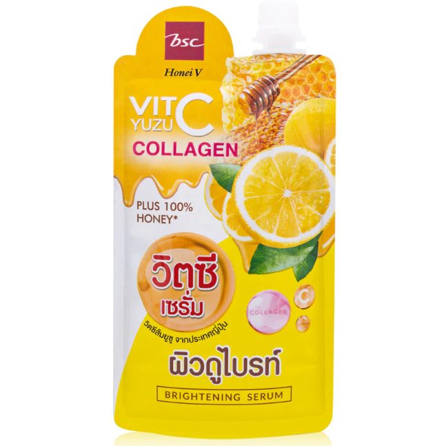 BSC - Honei V, Yuzu Vit C Brightening Serum 50g. (Pack of 3)