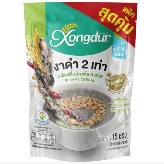 Xongdur - Instant Cereal With Black Sesame Low Sugar 375g.
