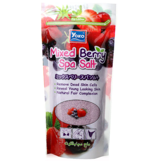 Yoko - Mixed Berry Spa Salt 300g.