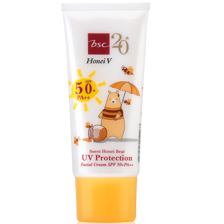 BSC - Honei V, Sweet Honei Bear UV Protection Facial Cream SPF50+/PA++ 30g.