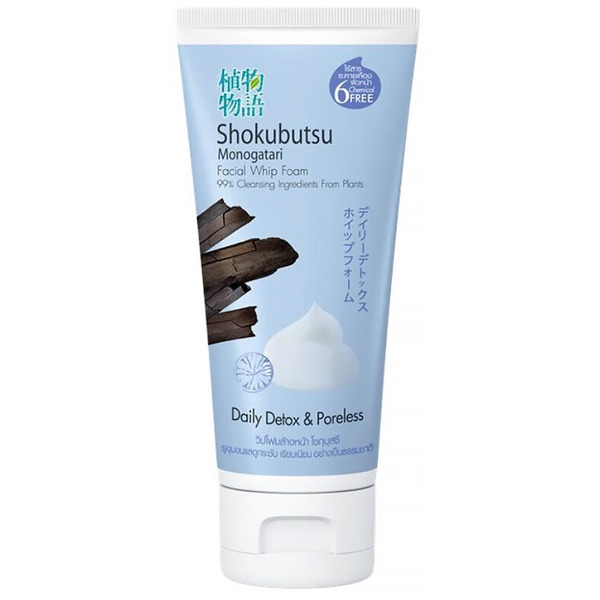 Shokubutsu - Monogatari Facial Whip Foam - Daily Detox & Poreless 100g.
