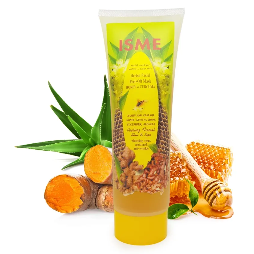 ISME - Herbal Facial Peel-Off Mask, Honey & Curcuma Formula 100g.