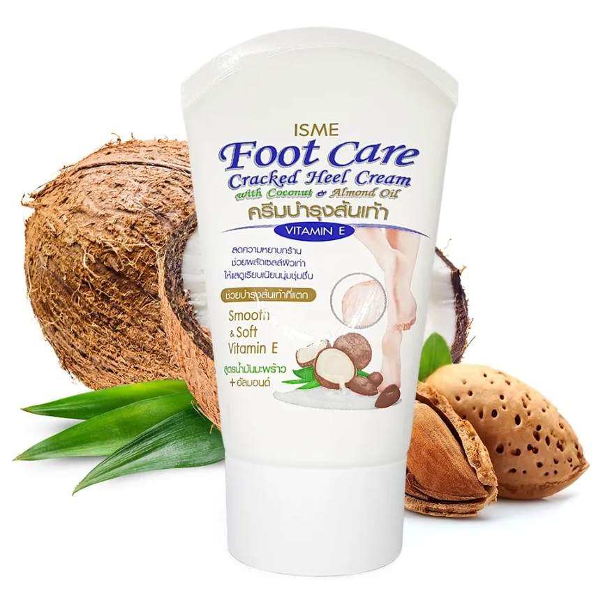 ISME - Foot Care Cracked Heel Cream with Coconut & Almond Oil 80g.