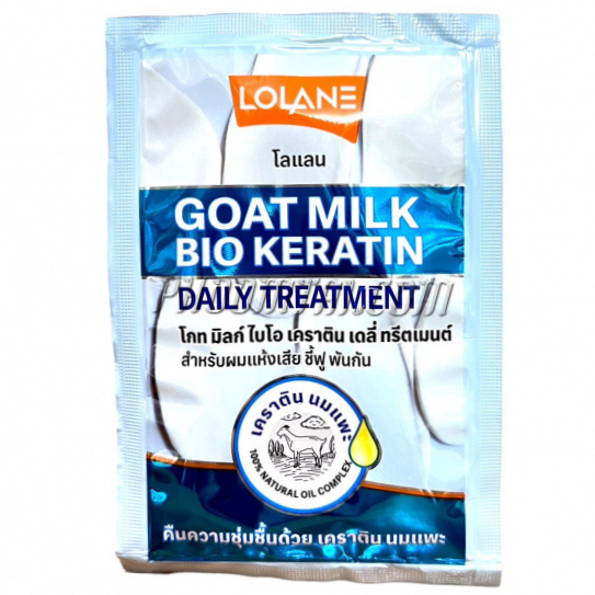 Lolane - Goat Milk Bio Keratin Daily Hair Treatment 30ml. (Pack of 6)