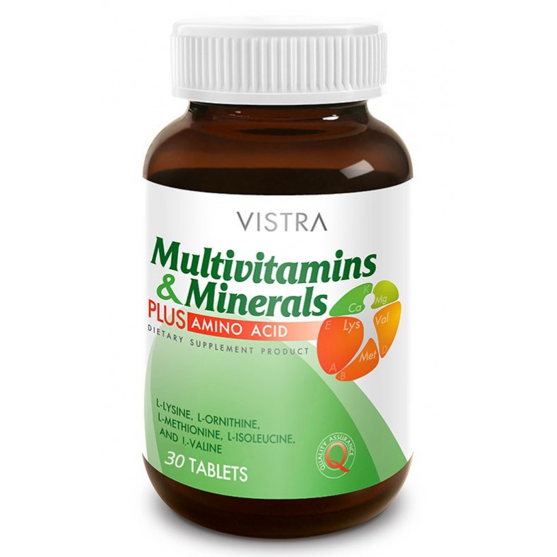 Vistra - Multivitamin & Minerals Plus Amino Acid (30 tablets)