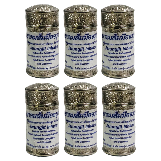 Jarungjit - Thai Herbal Inhaler (Pack of 6)