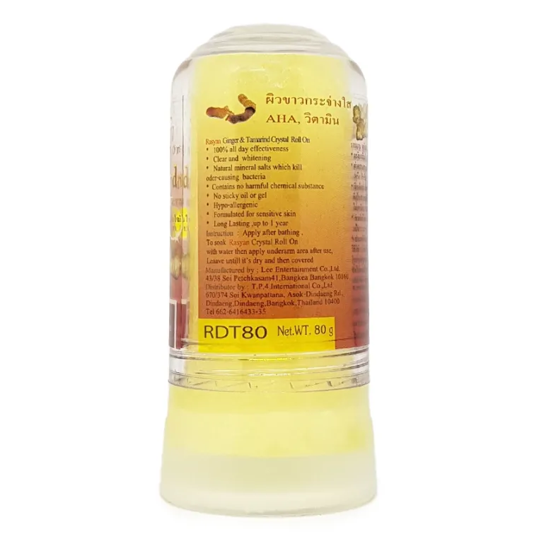 ISME - Ginger & Tamarind Crystal Roll-On Alum 80g. (Pack of 3)