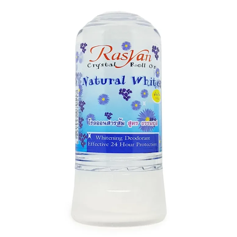 ISME - Crystal Roll-On Alum, Natural White, Ginger & Tamarind, Aloe Vera & Green Tea, Mangosteen 80g. (Mix of 4 Scents)