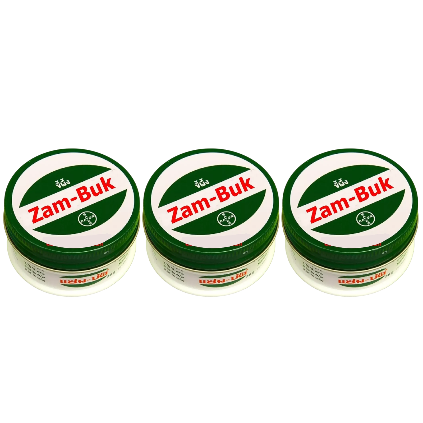 ZamBuk Balm 36g. (Pack of 3) - Made in Thailand