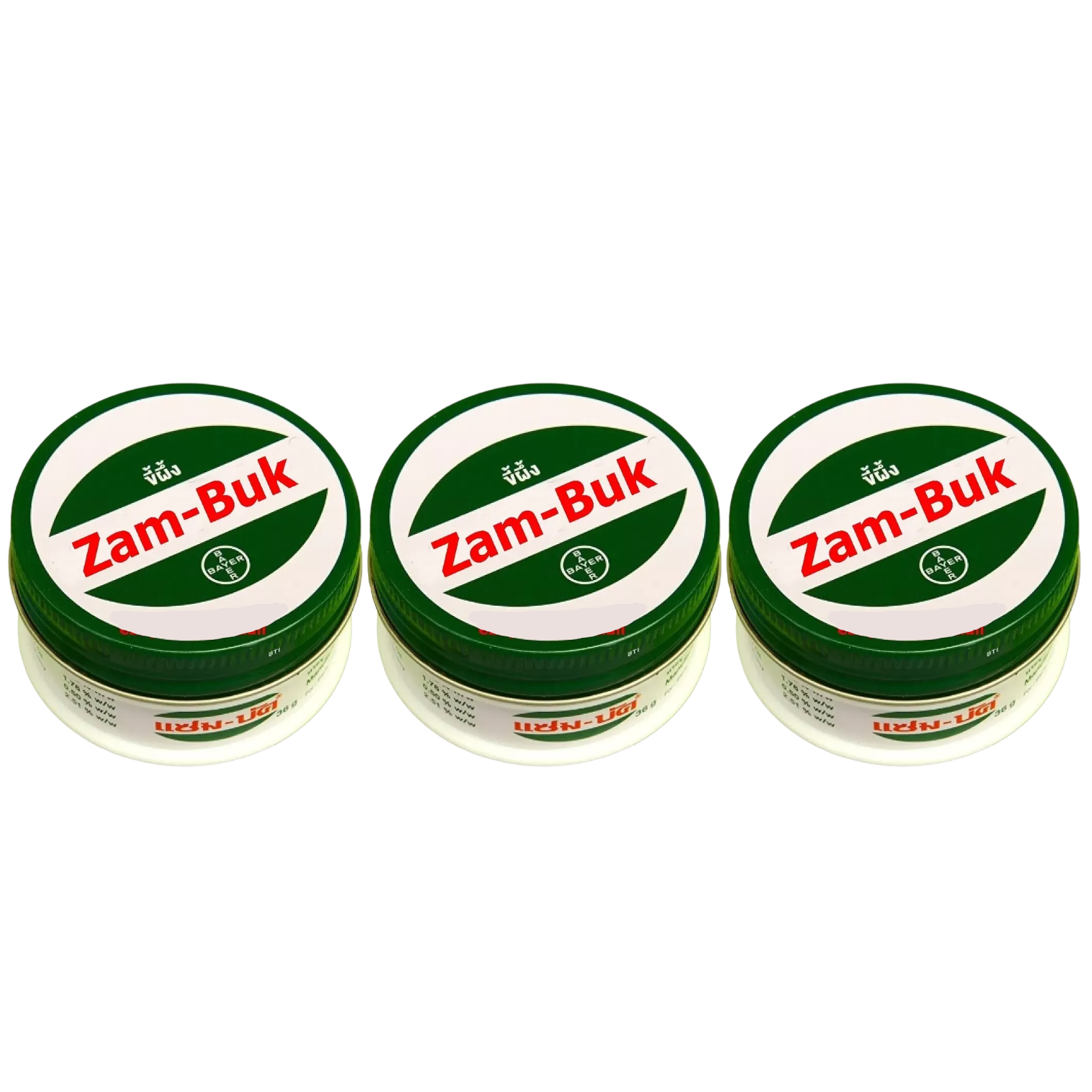 ZamBuk Balm 36g. (Pack of 3) - Made in Thailand