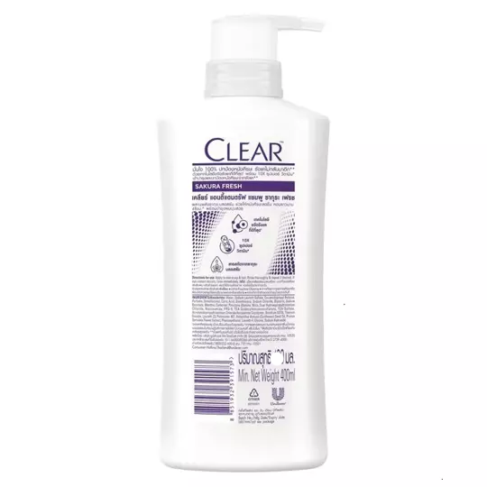 CLEAR - Anti-Dandruff Shampoo Sakura Fresh 370ml.