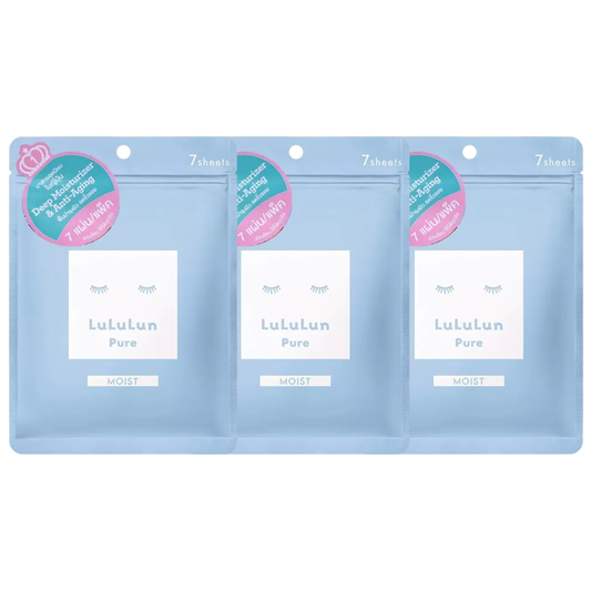 Lululun - Pore Moisturizing Anti-Aging Face Mask (Pack of 3 x 7 sheets) - Made in Japan