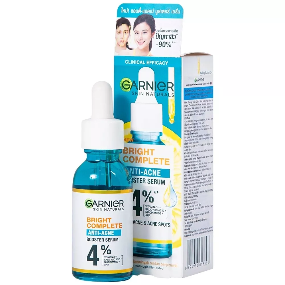 Garnier - Bright Complete - Anti-Acne Booster Serum 30ml.