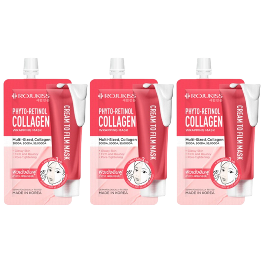Rojukiss - Phyto-Retinol Collagen Wrapping Mask 10ml. (Pack of 3)