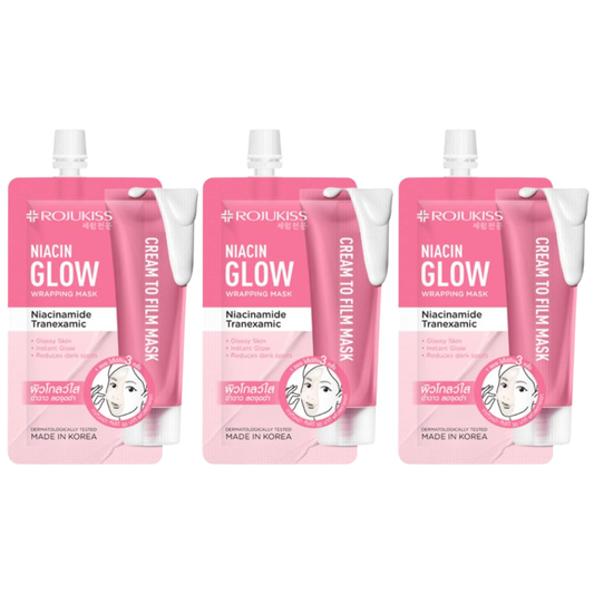 Rojukiss - Niacin Glow Wrapping Mask 10ml. (Pack of 3)