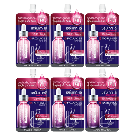 Rojukiss - White Poreless Night Repair Serum 6ml. (Pack of 6)