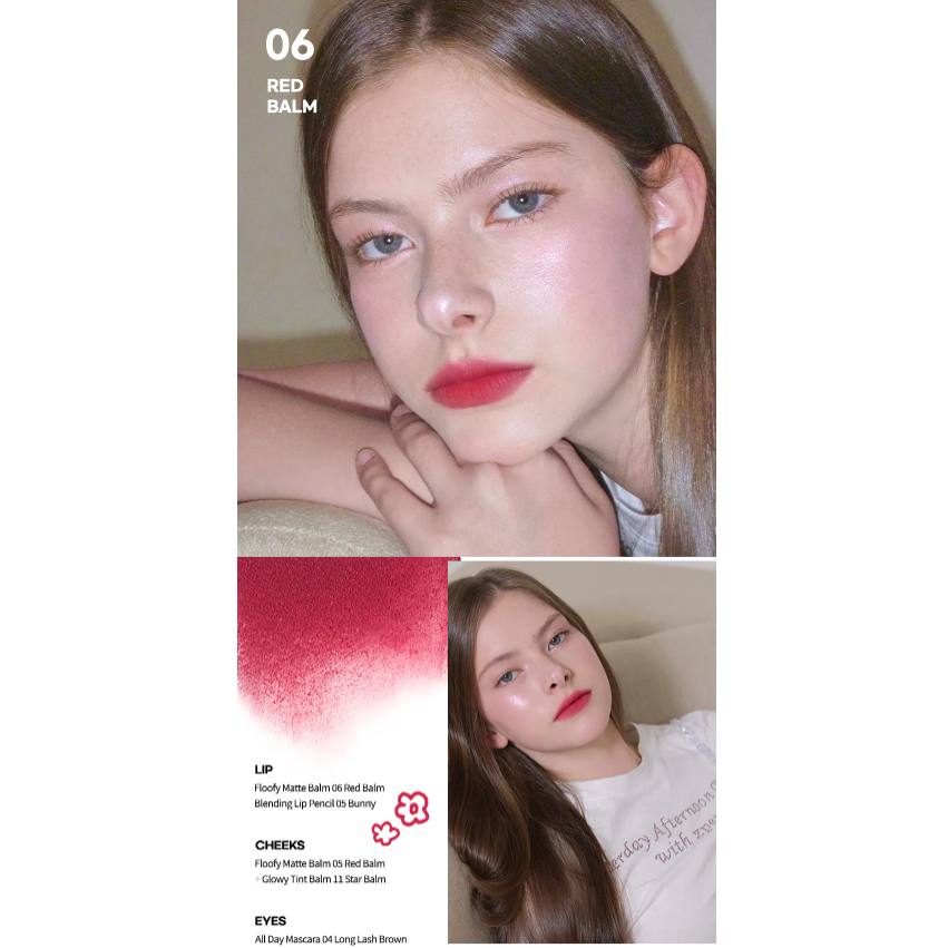 AOU - Floofy Matte Balm #06 Red Balm