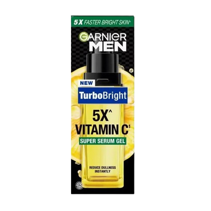 Garnier Men - Turbo Bright - 5x Vitamin C - Super Serum Gel 30ML - Made in Indonesia