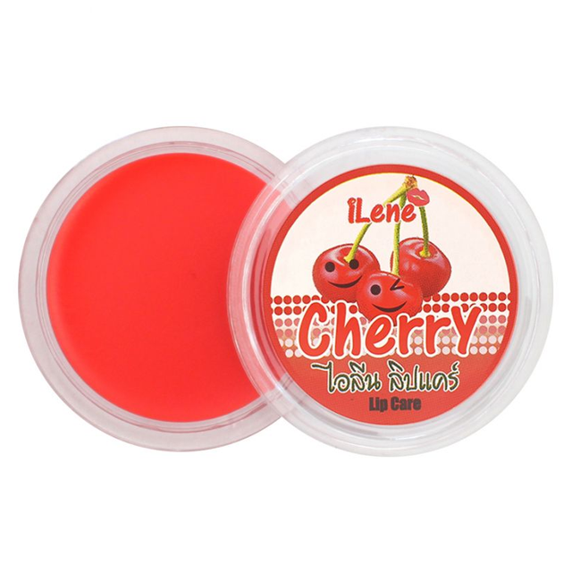 iLene - Cherry Natural Lip Care Balm Moisturiser 10g. (Pack of 8)