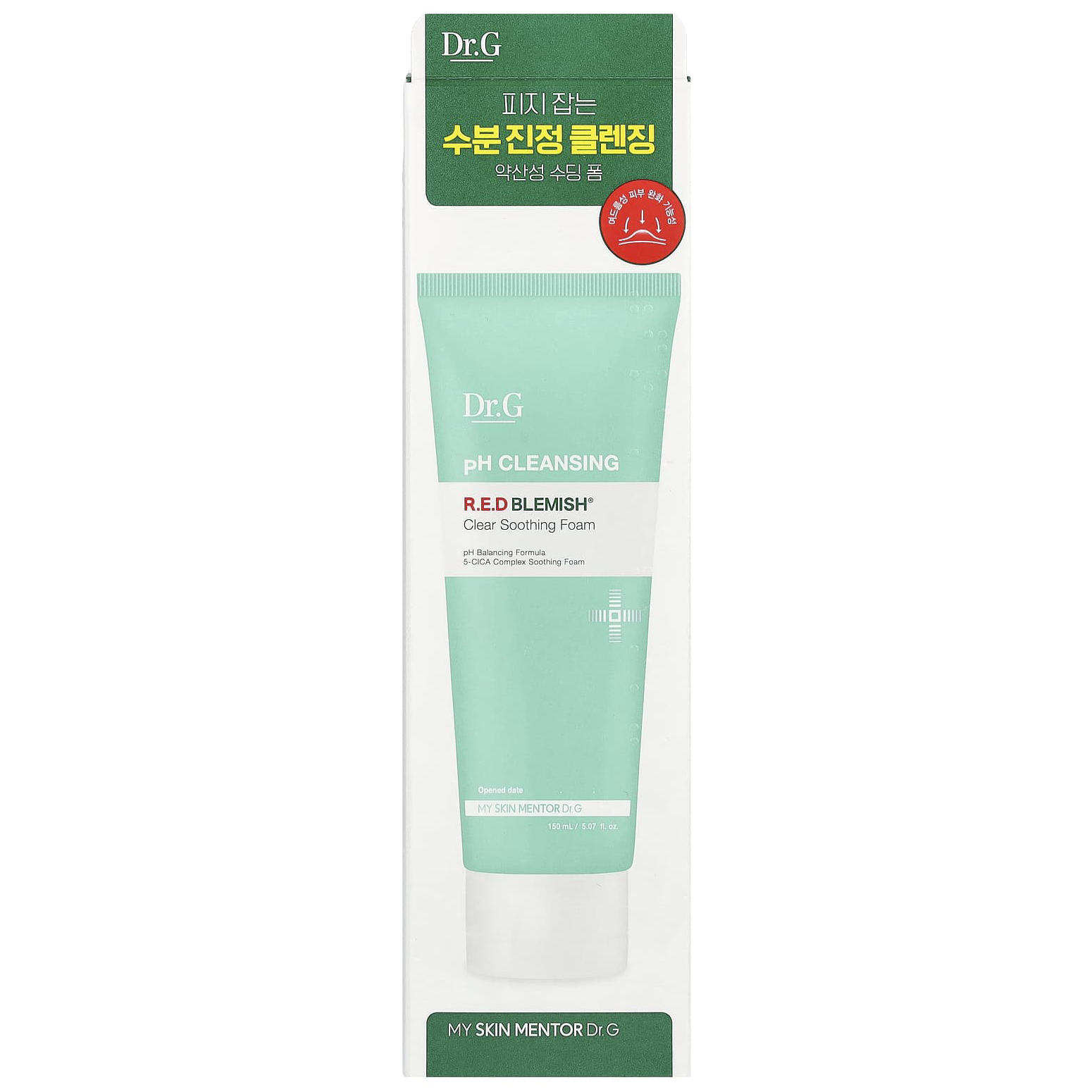 Dr.G - R.E.D Blemish Clear Soothing Foam pH Cleansing Formula 150ml.