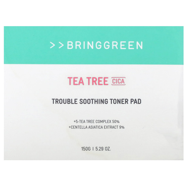 Bringgreen - Tea Tree Cica Trouble Soothing Toner Pad 150g. (90 Pads)