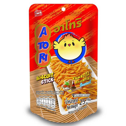 Atori - Chicken Legs - with Spicy Seasoning 25 g. | Original Flavor 25 g. | Original Flavor 50 g. (Pack of 3 Mix)