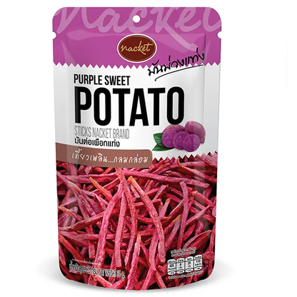 Nacket - Purple Sweet Potato Chips 85g. (Pack of 3)