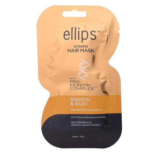 Ellips - Vitamin Hair Mask with Pro-Keratin Complex Smooth & Silky 18g.