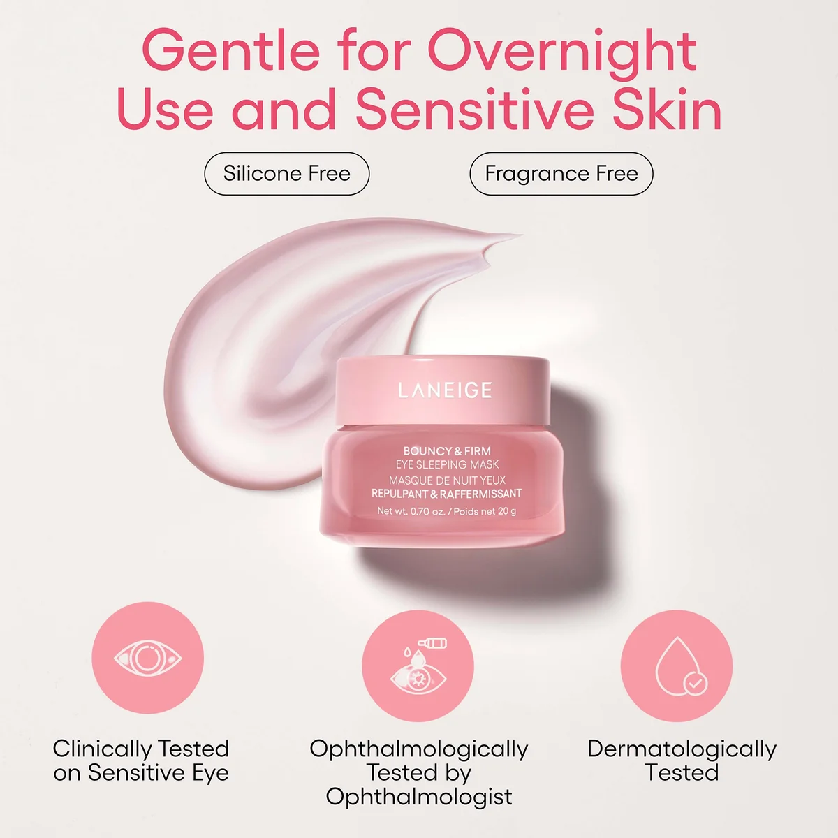 Laneige - Bouncy & Firm Eye Sleeping Repulpant & Raffermissant Mask 20ml.