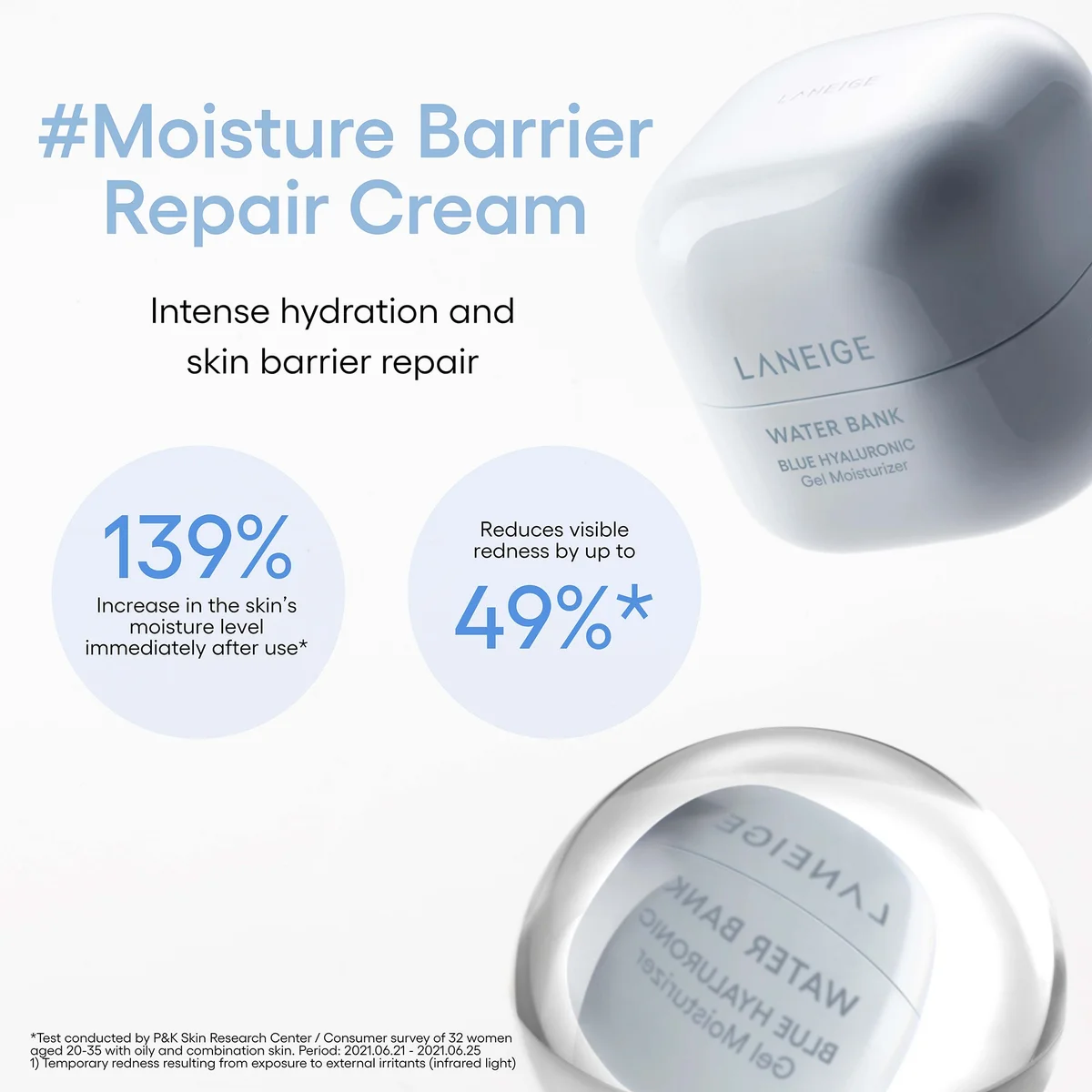 Laneige - Water Bank Blue Hyaluronic Gel Cream Refill 50ml.