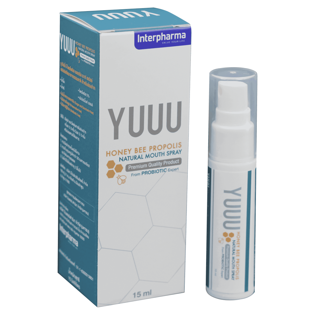 Interpharma - YUUU Honey  Natural Mouth Spray 15ml.
