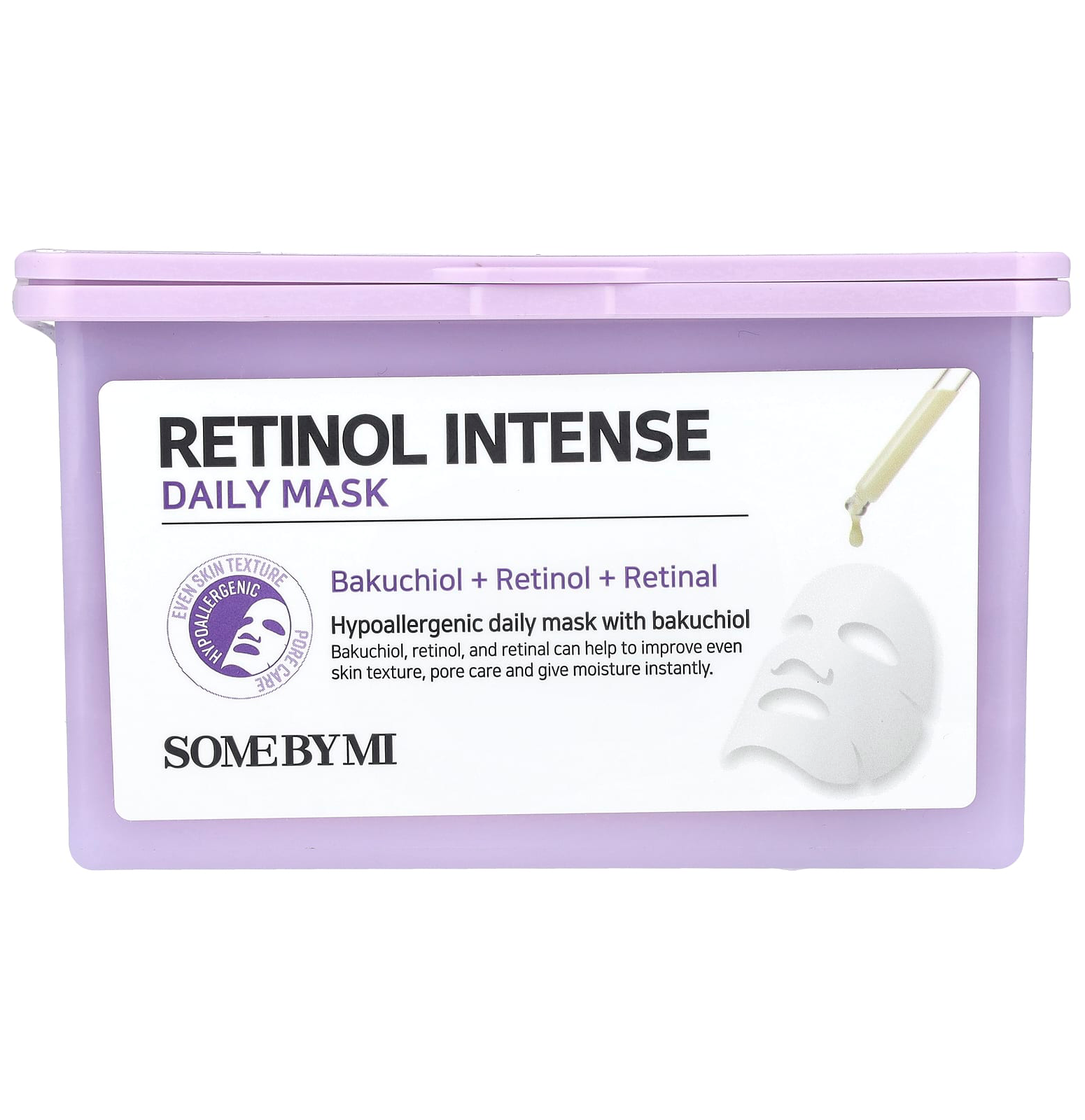 SOME BY MI - Bundle of 1x Retinol Intense Daily Mask (30 Sheets) + 1x Retinol Bakuchiol Dual Cream 50ml.