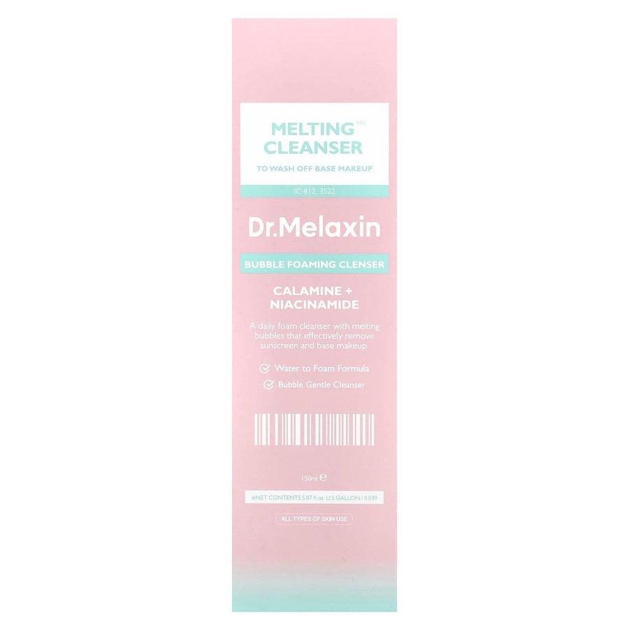Dr.Melaxin - Melting Bubble Foaming Cleanser with Calamine + Niacinamide 150ml.