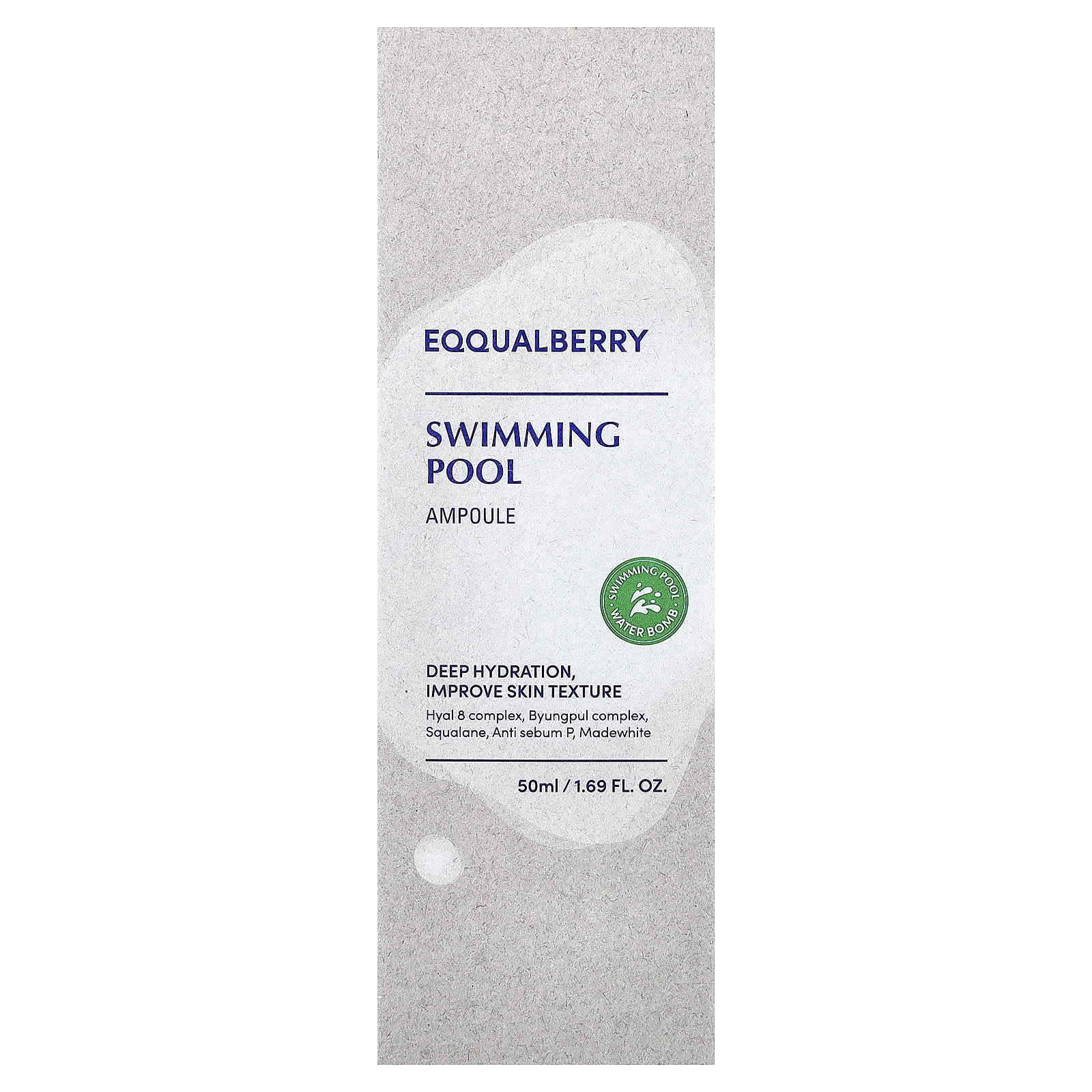 EQQUALBERRY - Bundle of: 1x Swimming Pool Ampoule 50ml. + 1x Swimming Pool Toner 155ml.