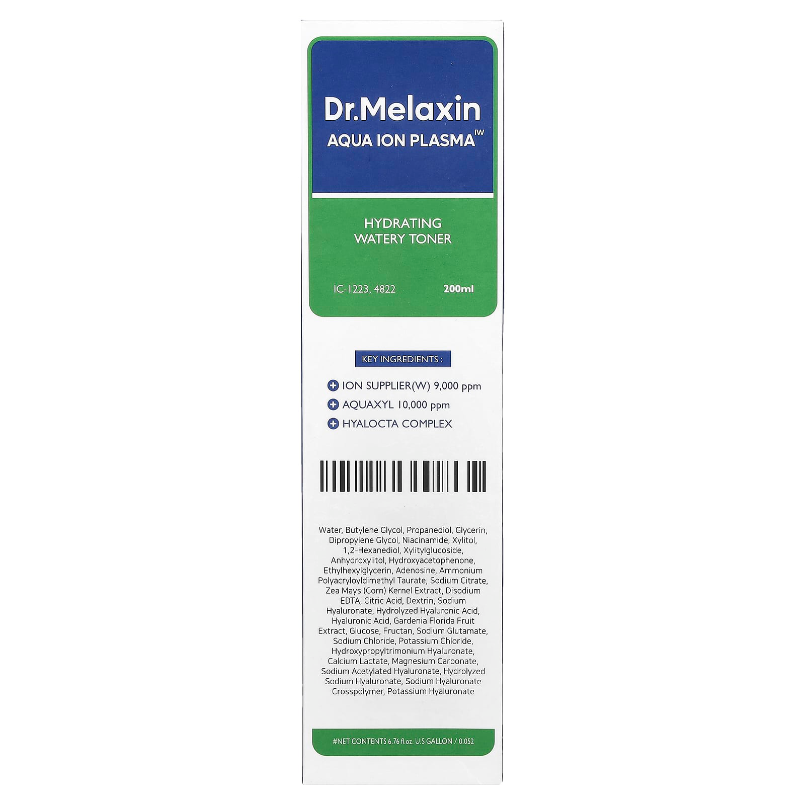Dr.Melaxin - Aqua Ion Plasma Hydrating Watery Toner 200ml.