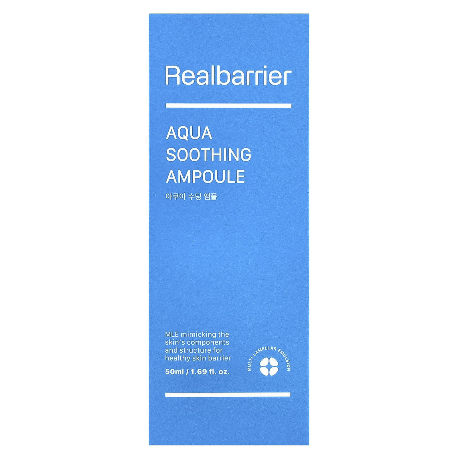 Real Barrier - Realbarrier Bundle of 1x Aqua Soothing Ampoule Set 50ml. + 1x Real Barrier Aqua Soothing Cream 25ml.