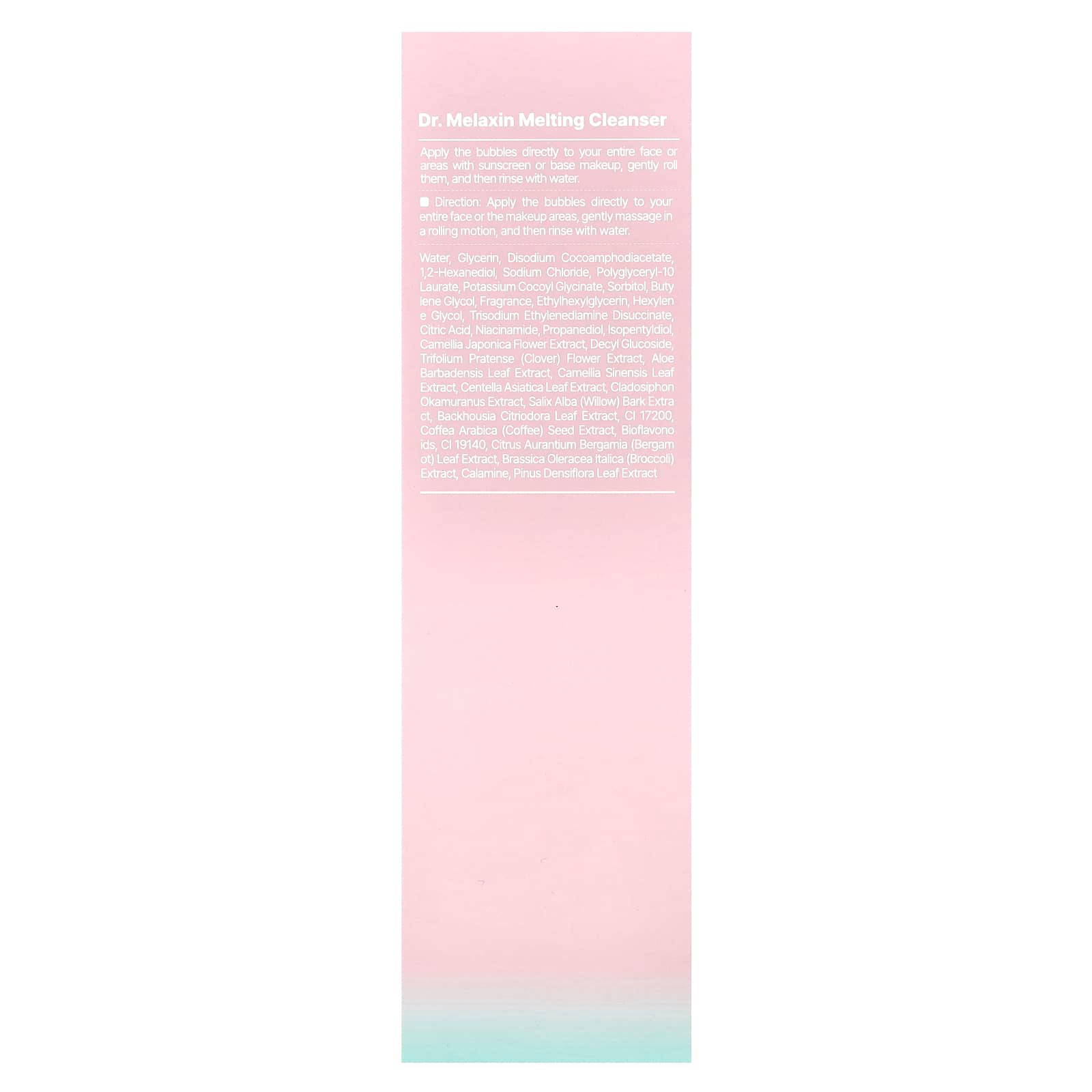 Dr.Melaxin - Melting Bubble Foaming Cleanser with Calamine + Niacinamide 150ml.