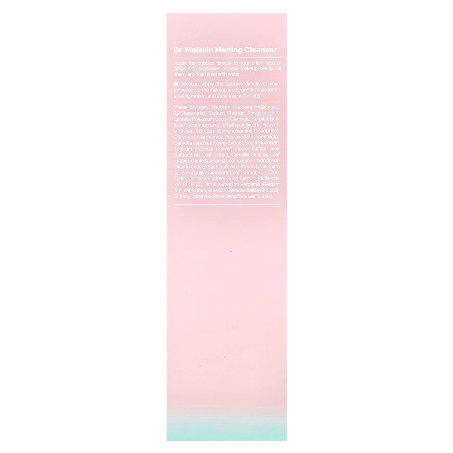 Dr.Melaxin - Melting Bubble Foaming Cleanser with Calamine + Niacinamide 150ml.