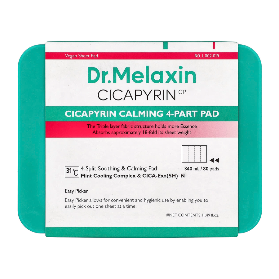 Dr.Melaxin - Cicapyrin Calming 4-Part Pad Cicapyrin Calming 4-Part Pad 340ml. (80 Pads)