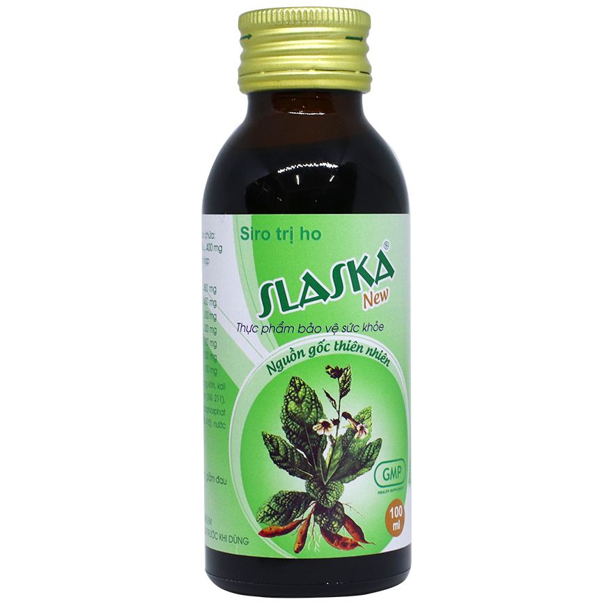 Traphaco - Slaska - Cough and Lung Support Natural Syrup Siro Ho & Bổ Phổi Tự Nhiên 100ml.